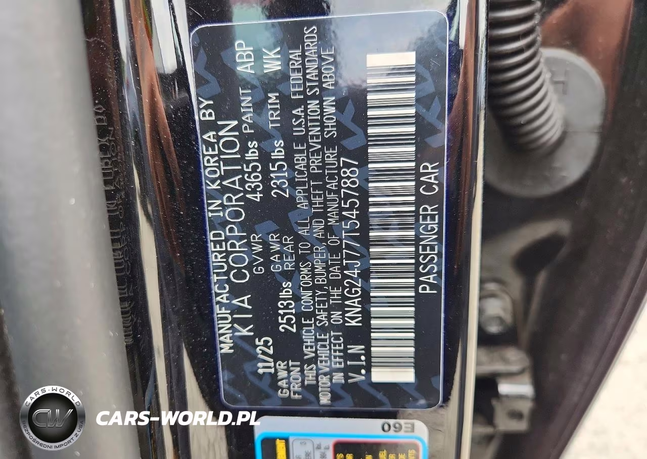 2026 Kia K5 Lxs VIN:KNAG24J77T5457887 - 13