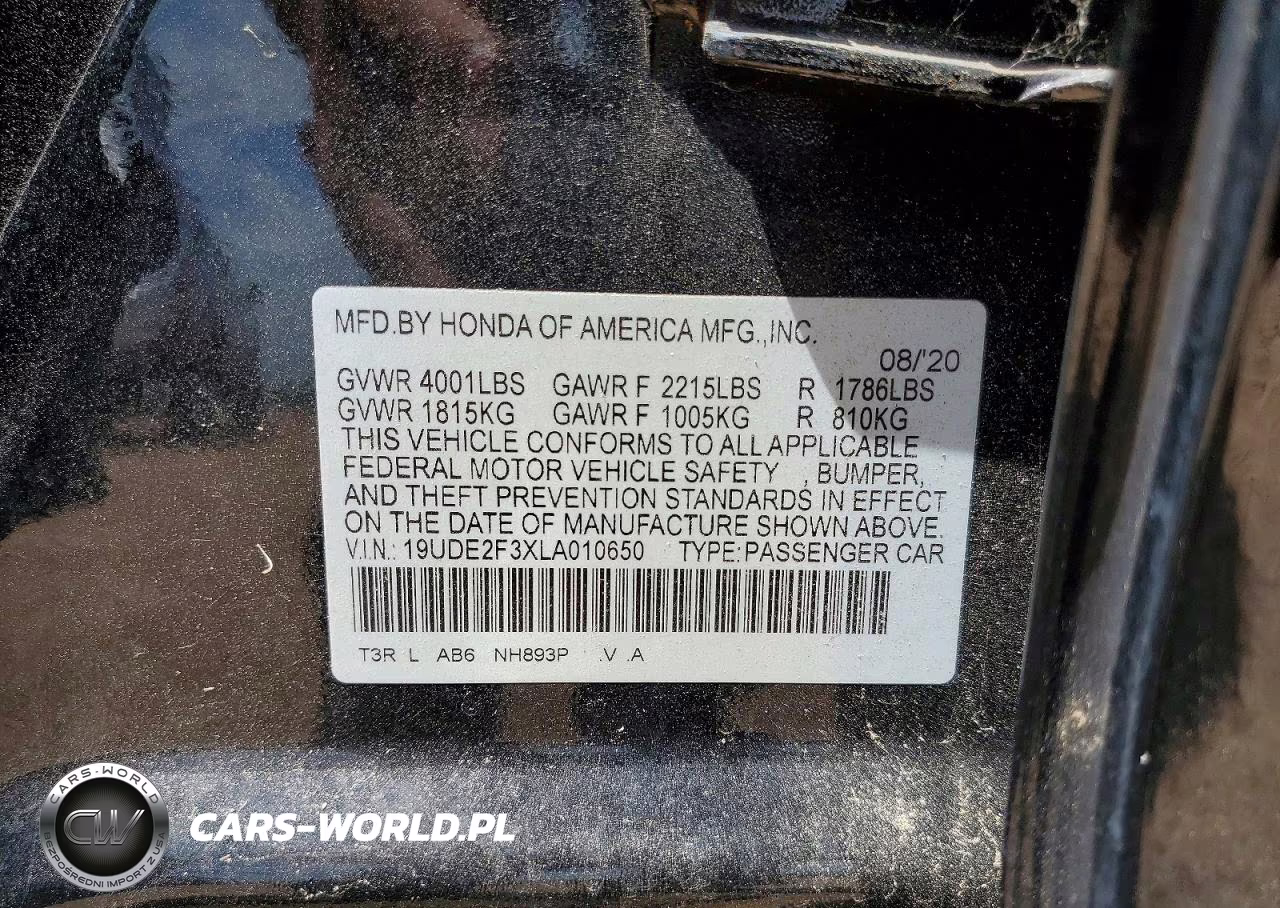 2020 Acura Ilx VIN:19UDE2F3XLA010650 - 12