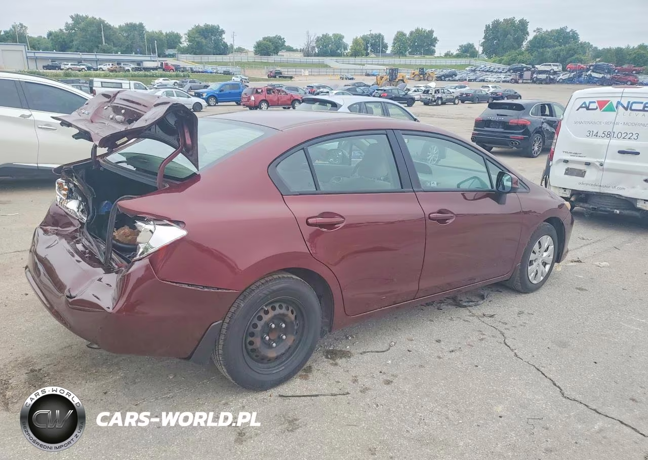 2012 Honda Civic Lx VIN:19XFB2F51CE022913 - 3