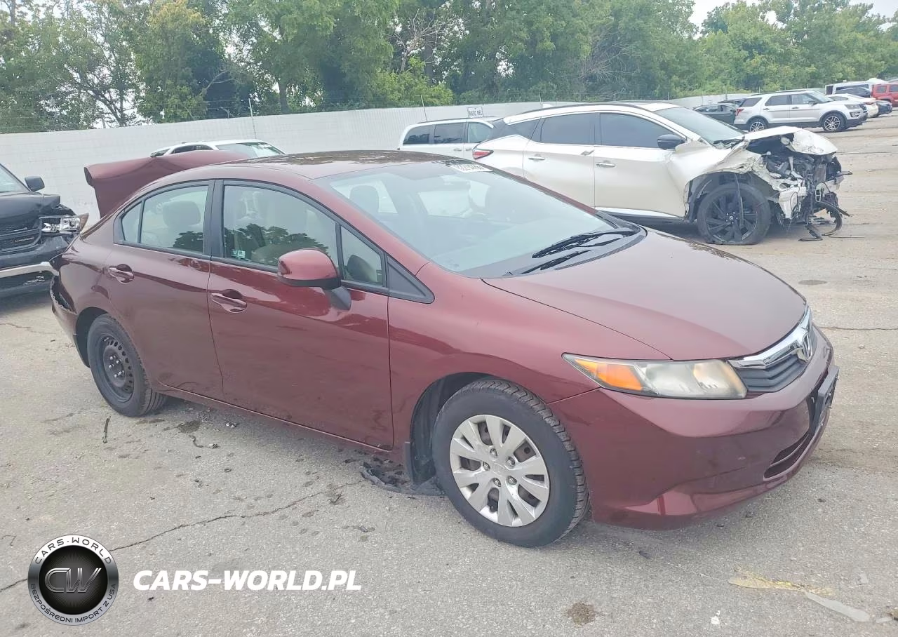2012 Honda Civic Lx VIN:19XFB2F51CE022913 - 4