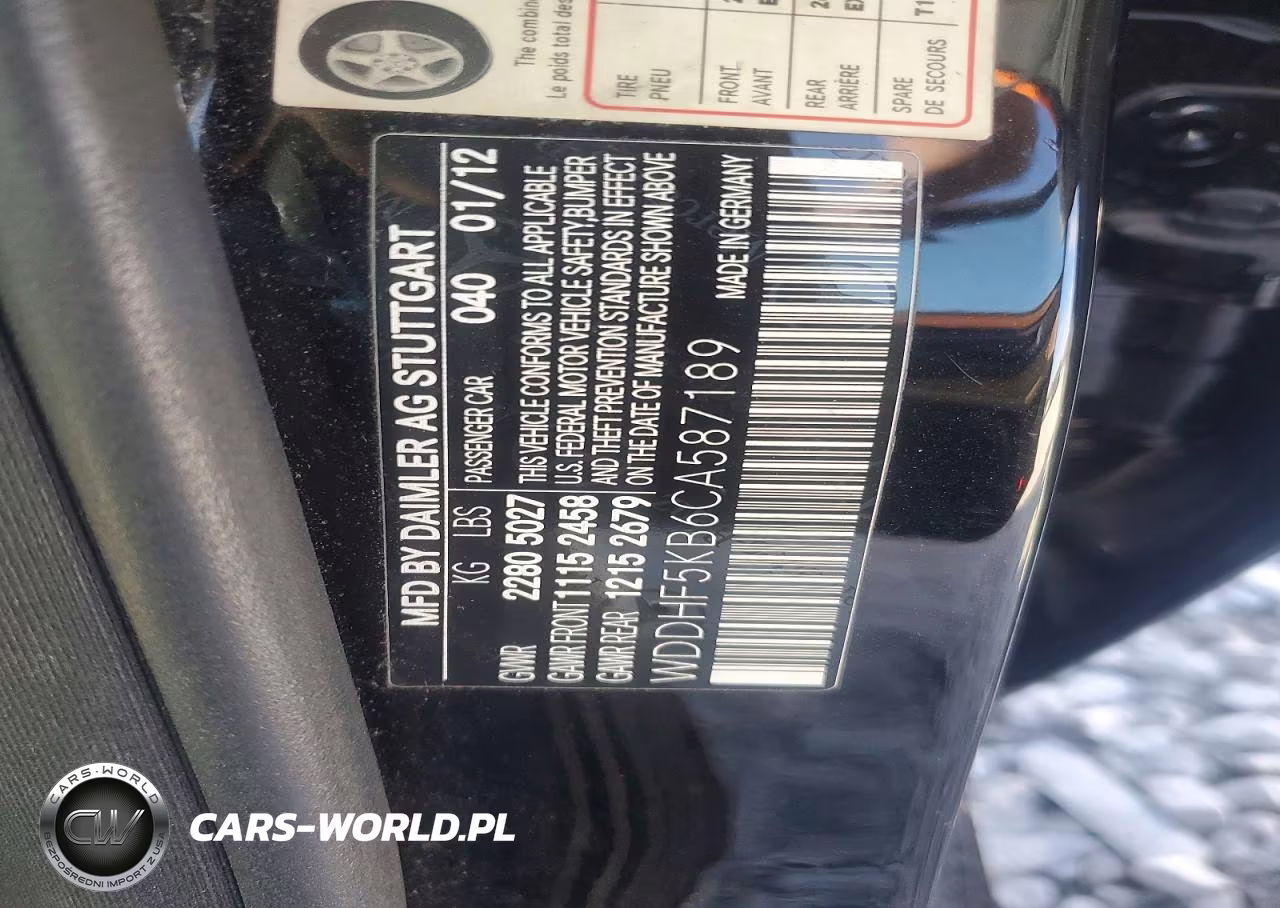 2012 Mercedes-Benz E 350 VIN:WDDHF5KB6CA587189 - 12