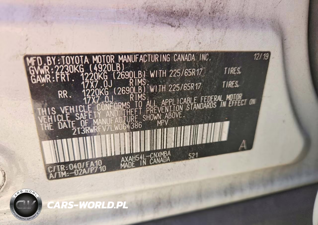 2020 Toyota Rav4 Hybrid Xle VIN:2T3RWRFV7LW064386 - 13