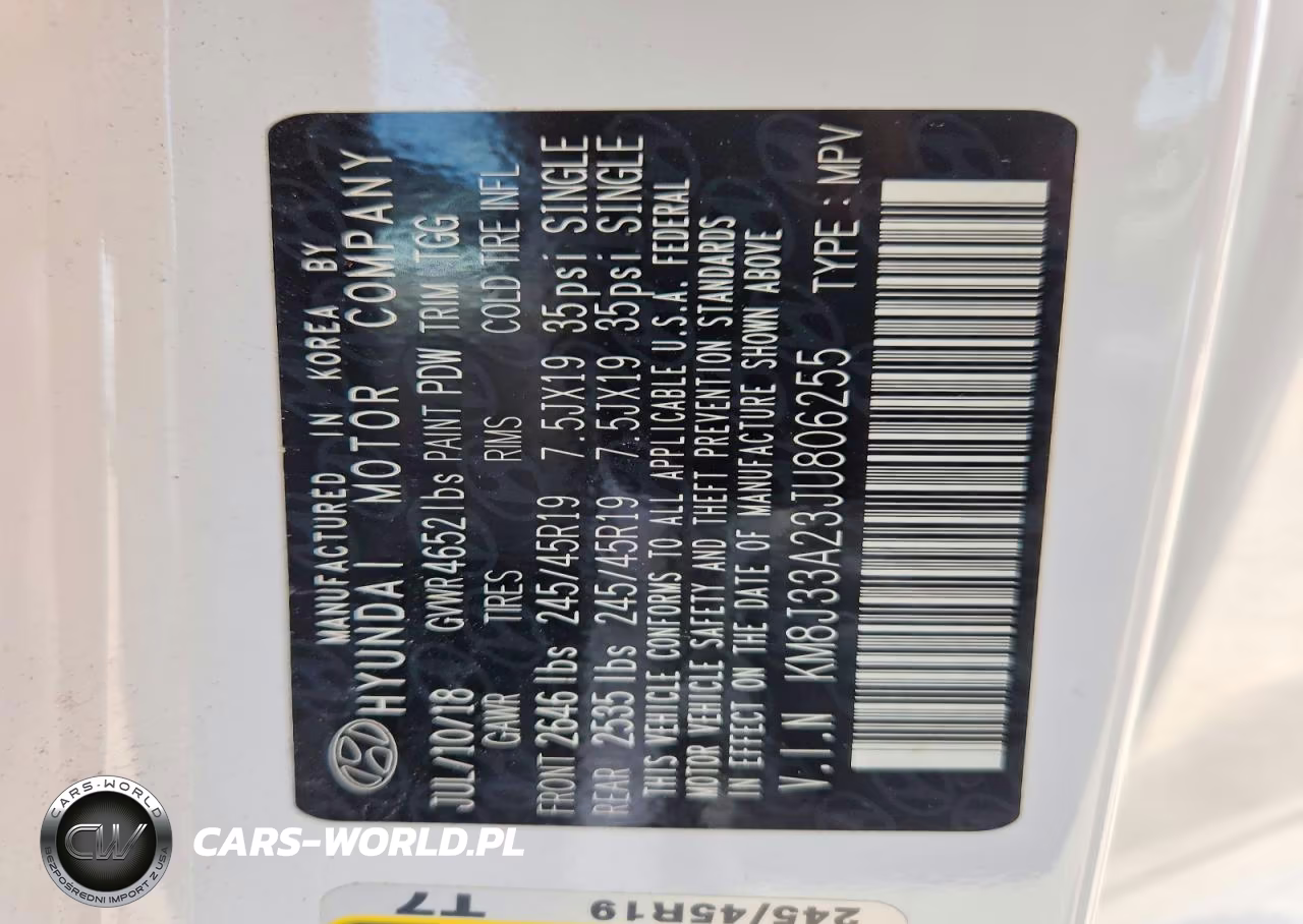 2018 Hyundai Tucson Value VIN:KM8J33A23JU806255 - 13