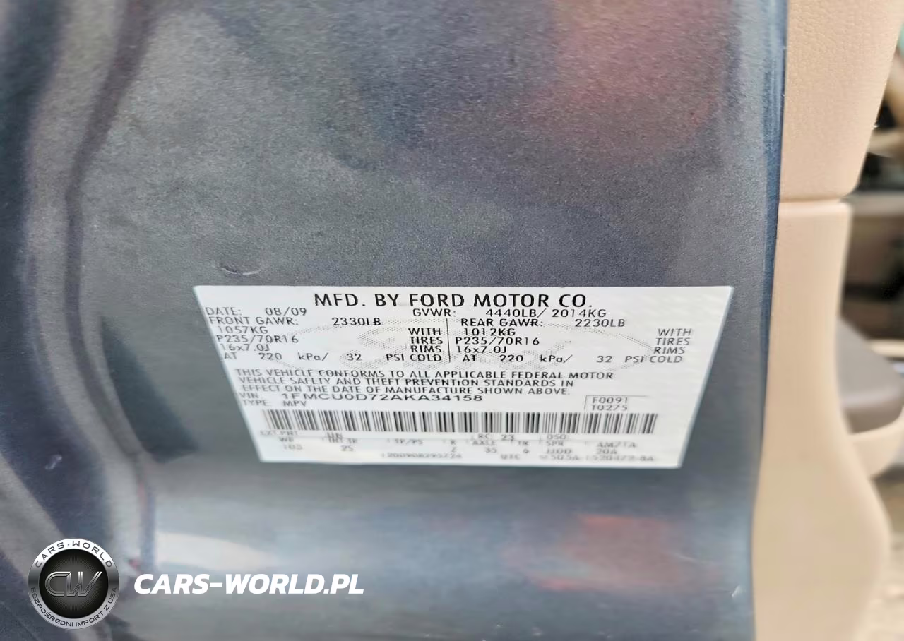 2010 Ford Escape Xlt VIN:1FMCU0D72AKA34158 - 14