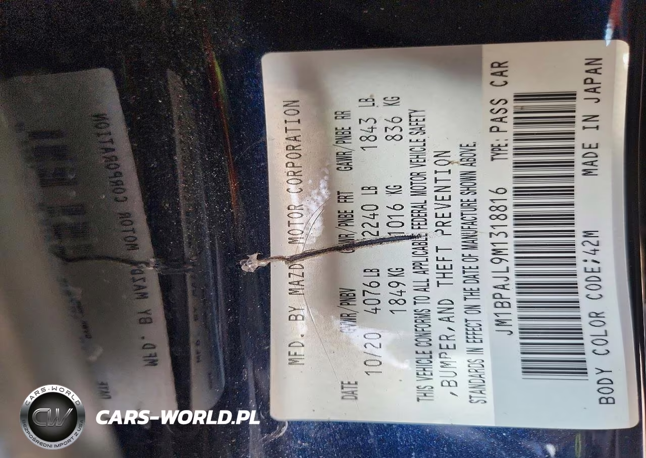2021 Mazda 3 VIN:JM1BPAJL9M1318816 - 12