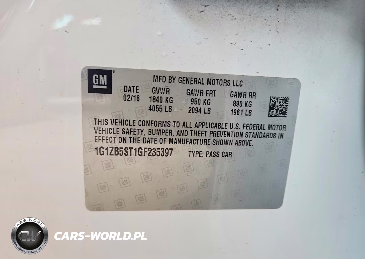 2016 Chevrolet Malibu Ls VIN:1G1ZB5ST1GF235397 - 12