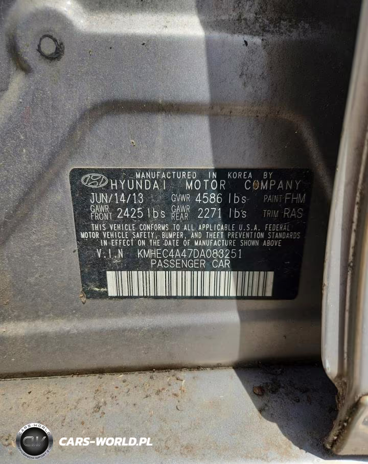 2013 Hyundai Sonata Hybrid VIN:KMHEC4A47DA083251 - 12