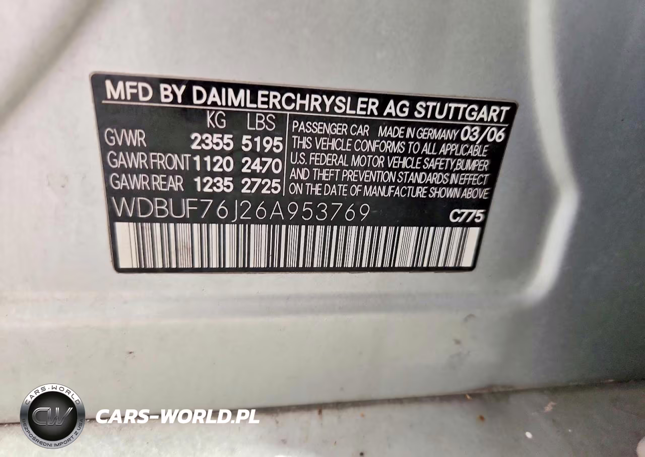 2006 Mercedes-Benz E 55 Amg VIN:WDBUF76J26A953769 - 12
