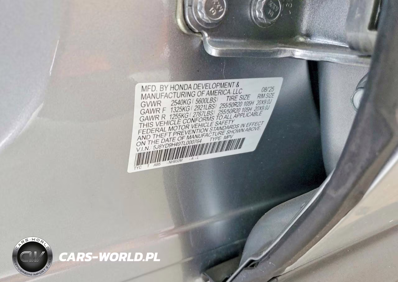 2026 Acura Mdx Technology VIN:5J8YD9H49TL000764 - 13