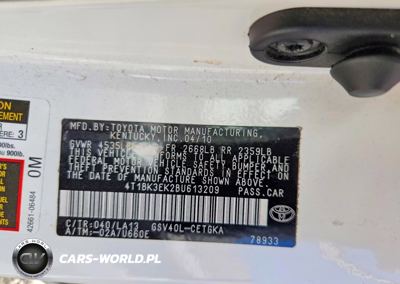 2011 Toyota Camry Le V6 VIN:4T1BK3EK2BU613209 - 12