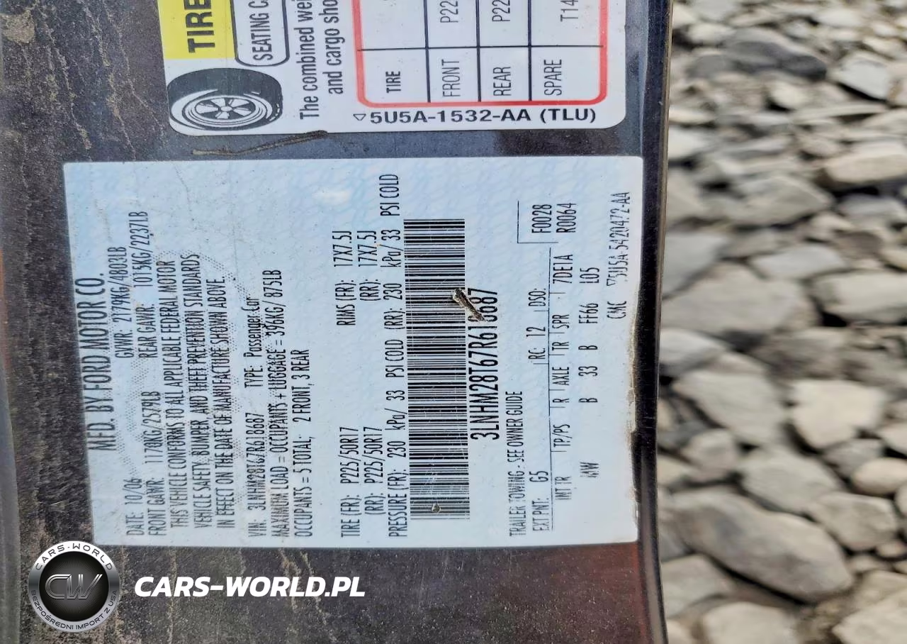 2007 Lincoln Mkz VIN:3LNHM28T67R618687 - 13