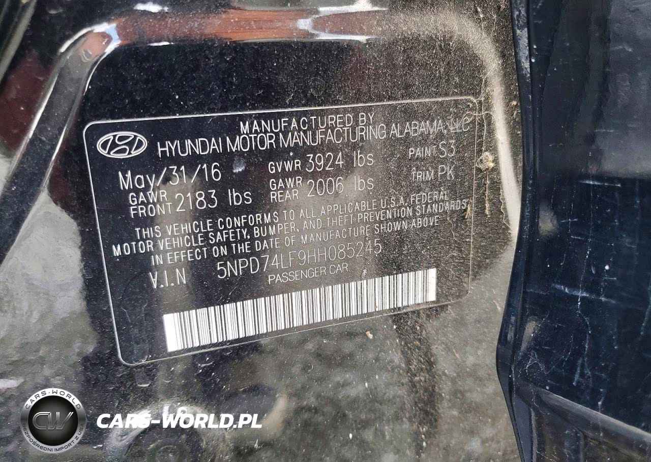 2017 Hyundai Elantra Se VIN:5NPD74LF9HH085245 - 12