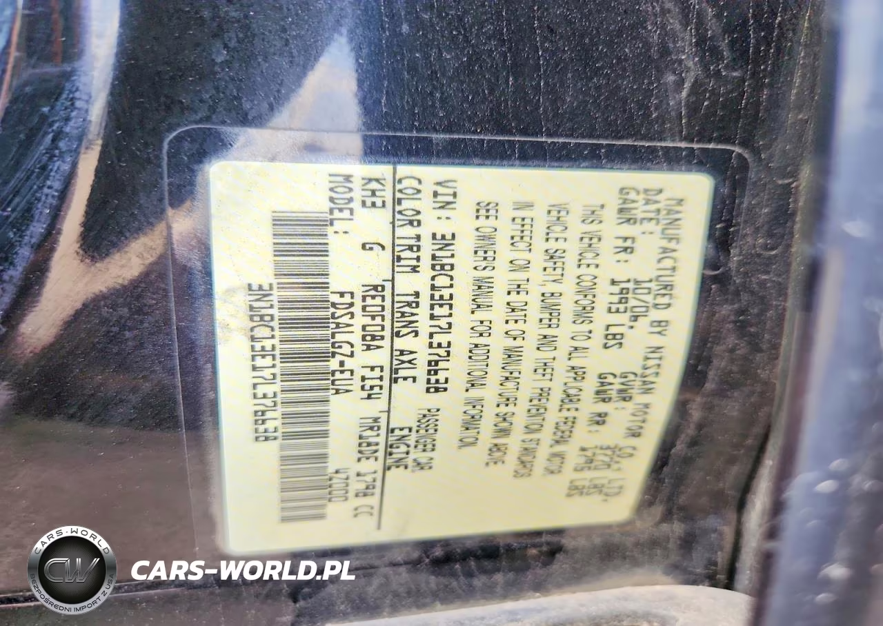 2007 Nissan Versa 1.8 S VIN:3N1BC13E17L376638 - 12
