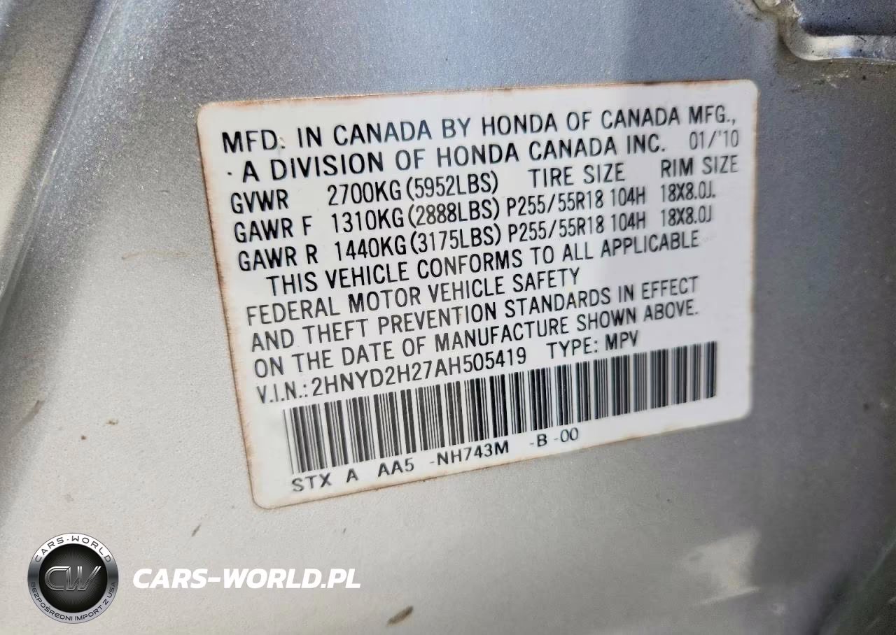 2010 Acura Mdx VIN:2HNYD2H27AH505419 - 14