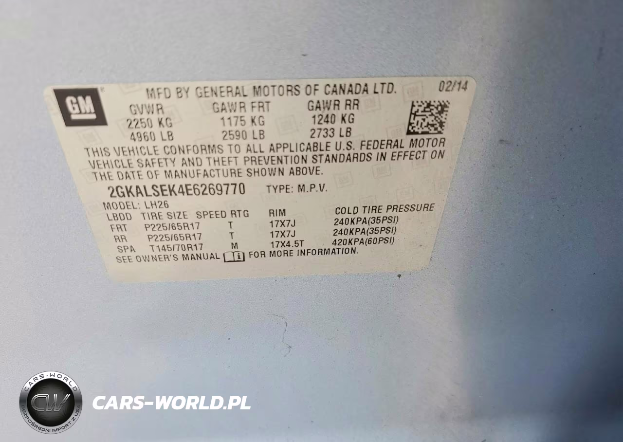 2014 GMC Terrain Slt-1 VIN:2GKALSEK4E6269770 - 12