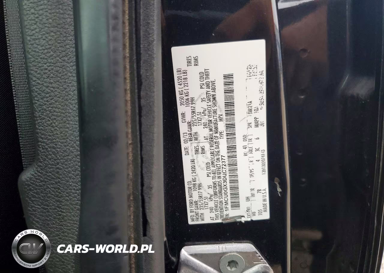 2013 Ford Escape Se VIN:1FMCU0GX3DUC72377 - 13