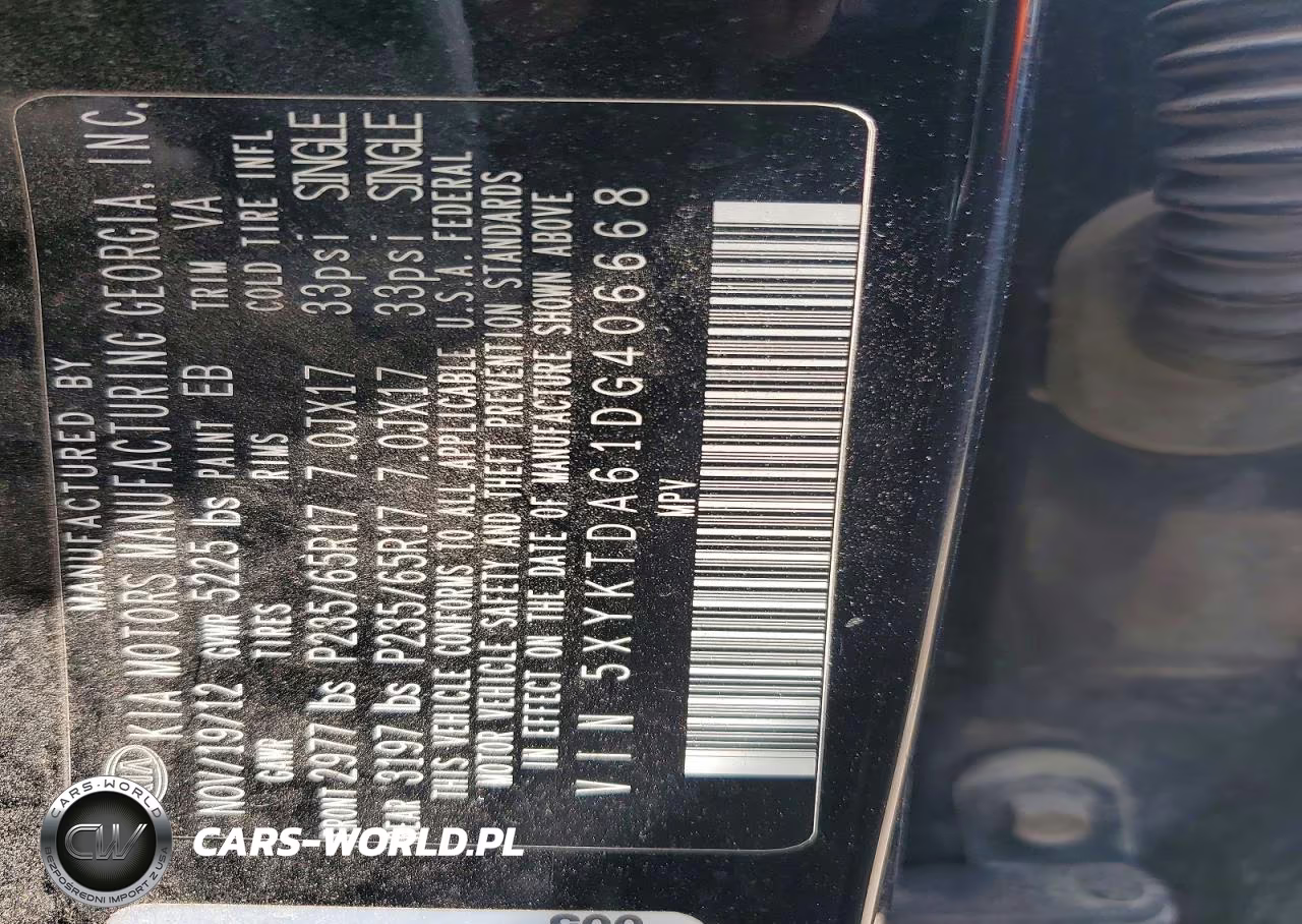 2013 Kia Sorento Lx VIN:5XYKTDA61DG406668 - 13