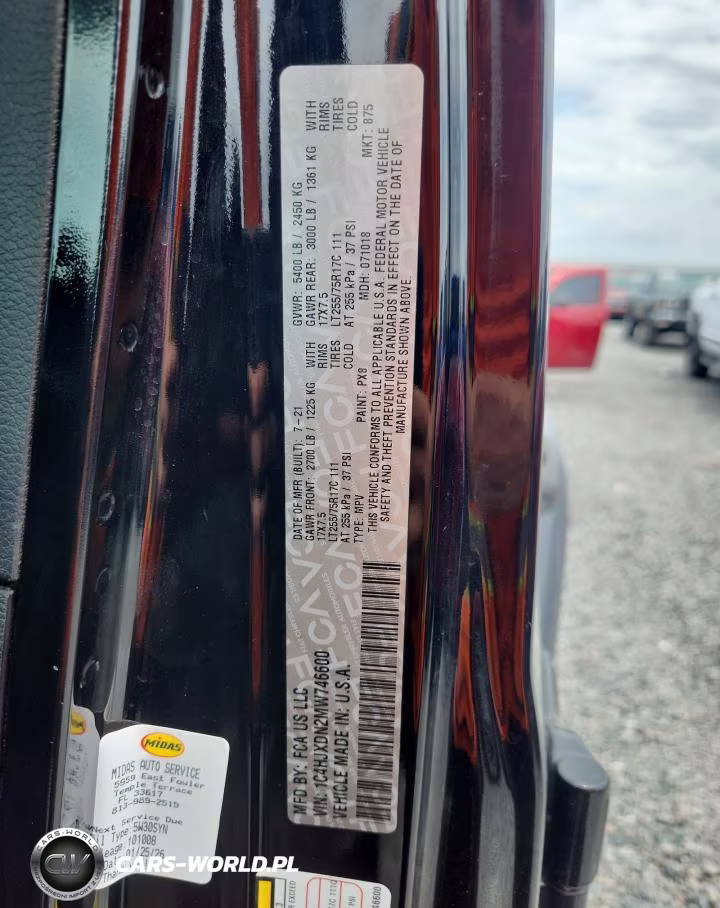 2021 Jeep Wrangler Unlimited Sport VIN:1C4HJXDN2MW746600 - 12