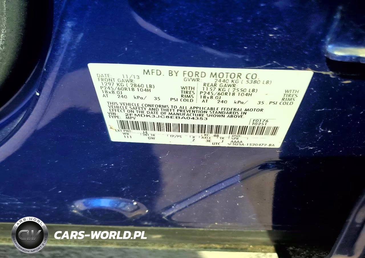 2014 Ford Edge Sel VIN:2FMDK3JC8EBA04353 - 13