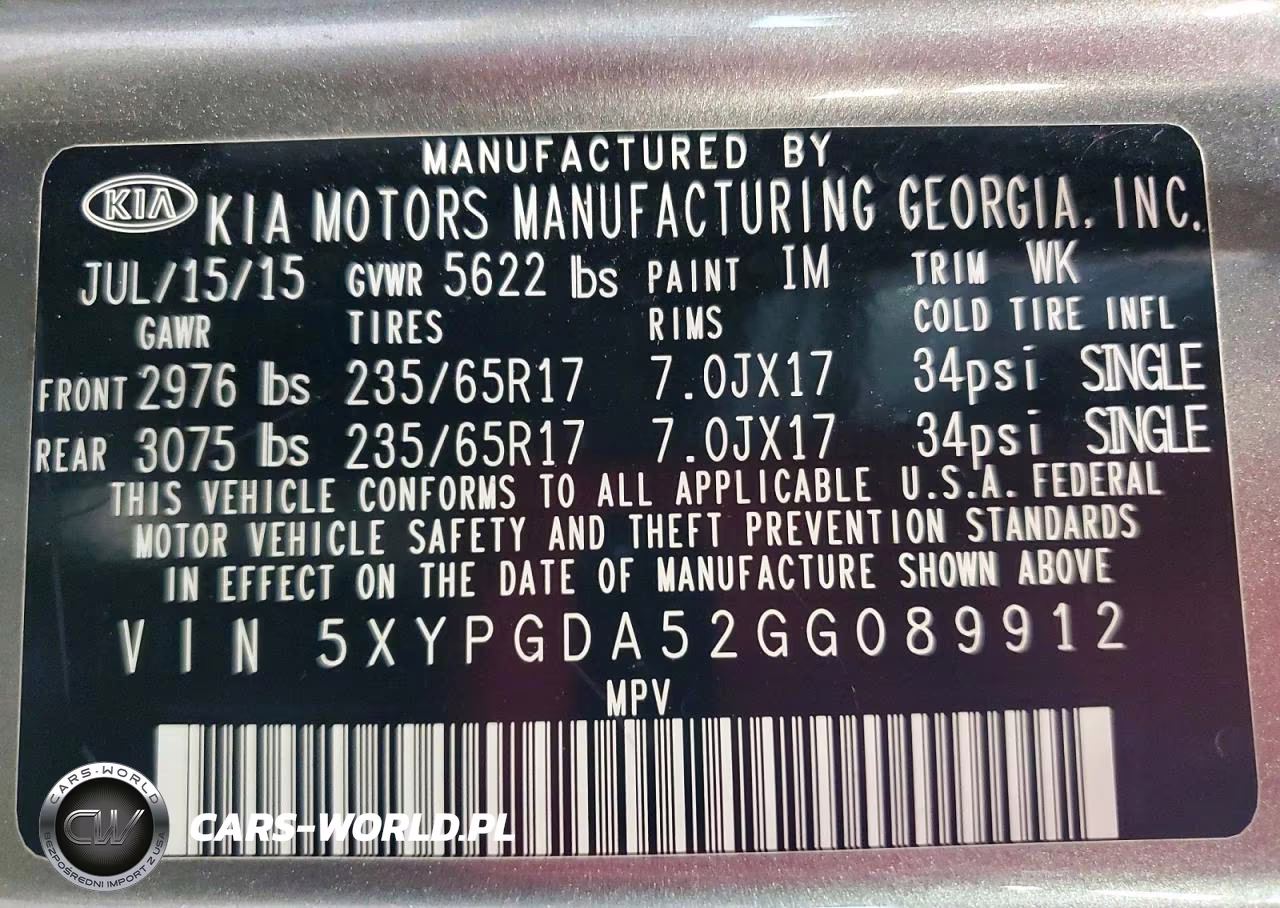 2016 Kia Sorento Lx V6 VIN:5XYPGDA52GG089912 - 13