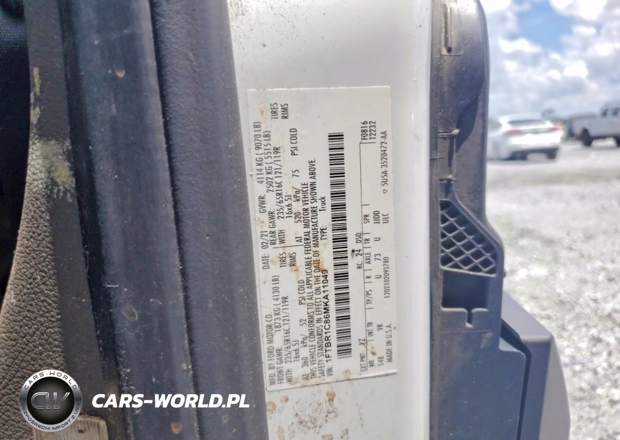 2021 Ford Transit T-250 VIN:1FTBR1C86MKA11049 - 13