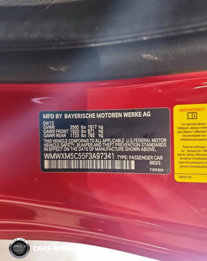 2015 Mini Cooper VIN:WMWXM5C55F3A97341 - 12