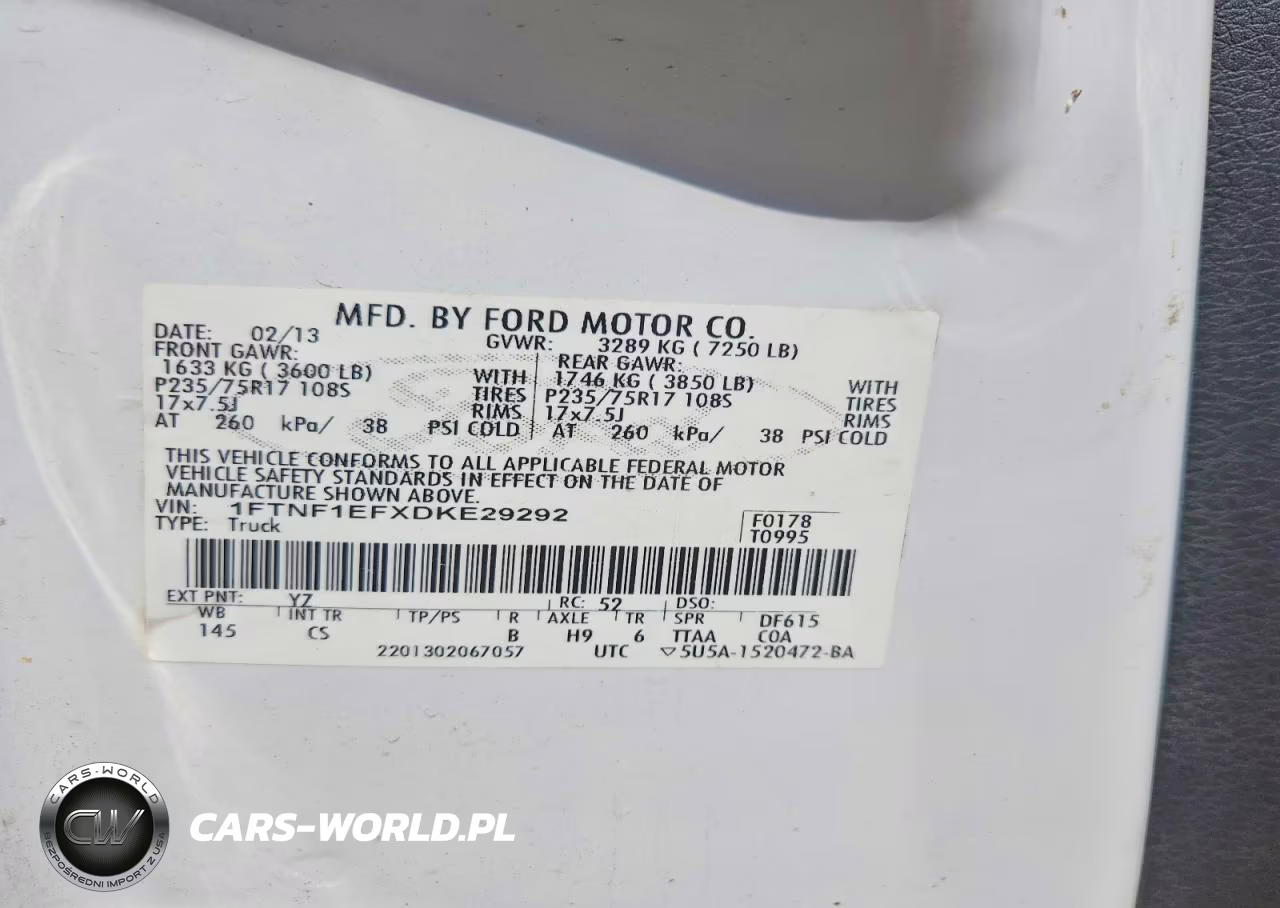 2013 Ford F150 VIN:1FTNF1EFXDKE29292 - 12