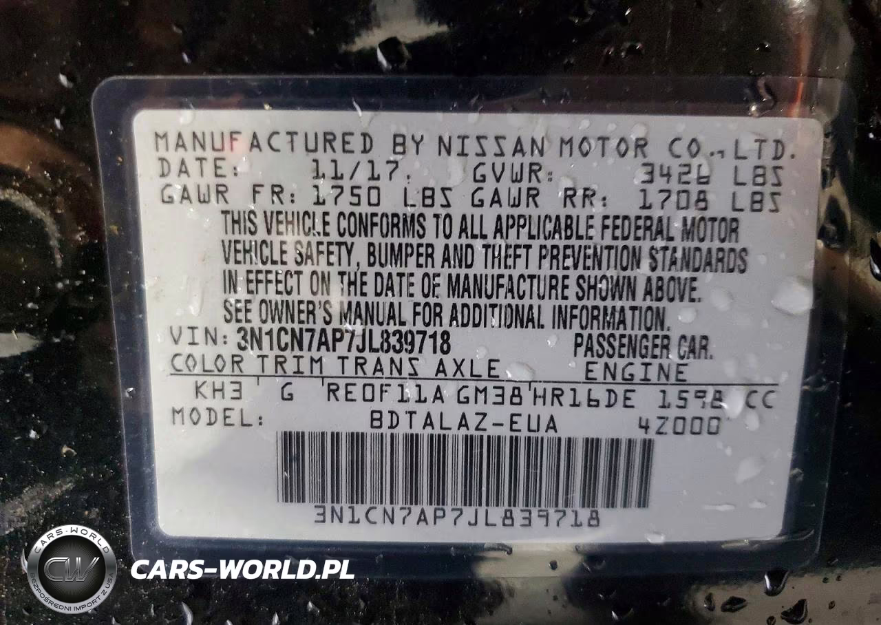 2018 Nissan Versa S Plus VIN:3N1CN7AP7JL839718 - 12