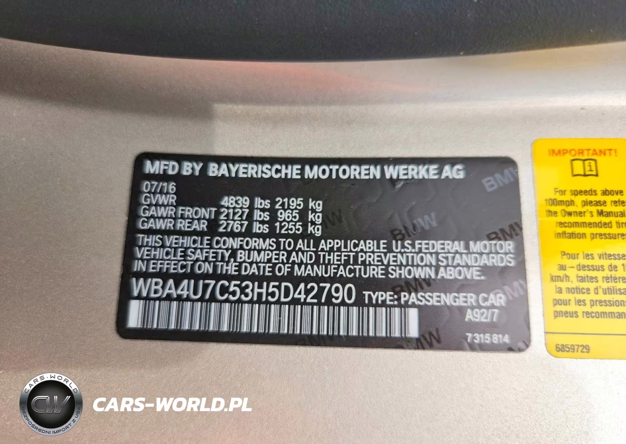 2017 BMW 430I VIN:WBA4U7C53H5D42790 - 12