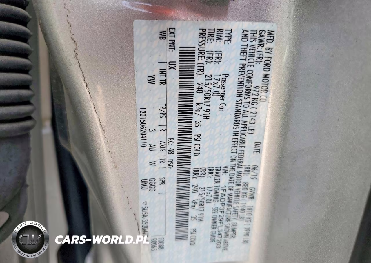 2015 Ford Focus Se VIN:1FADP3F29FL347203 - 12