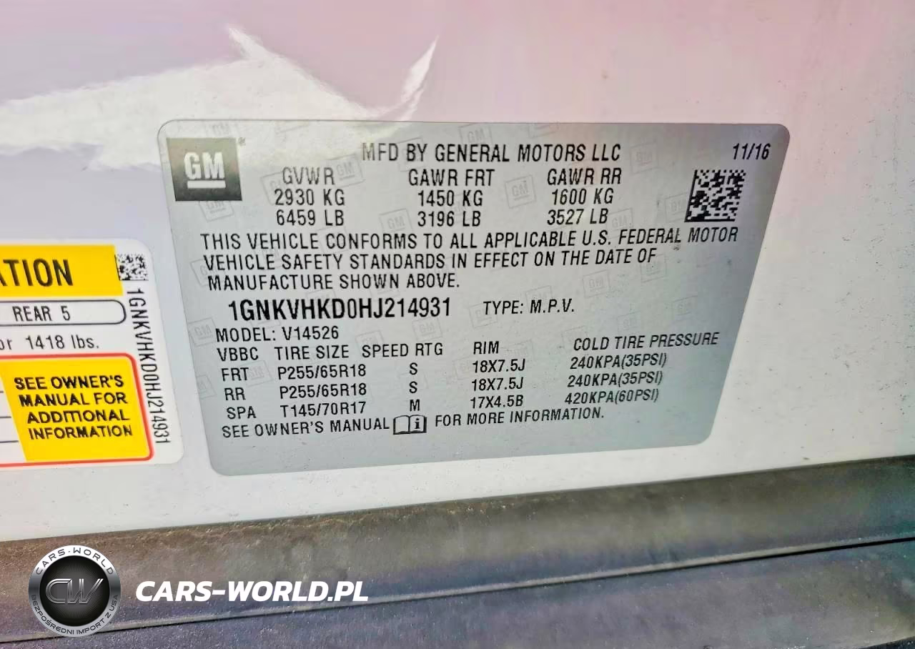 2017 Chevrolet Traverse Lt VIN:1GNKVHKD0HJ214931 - 13