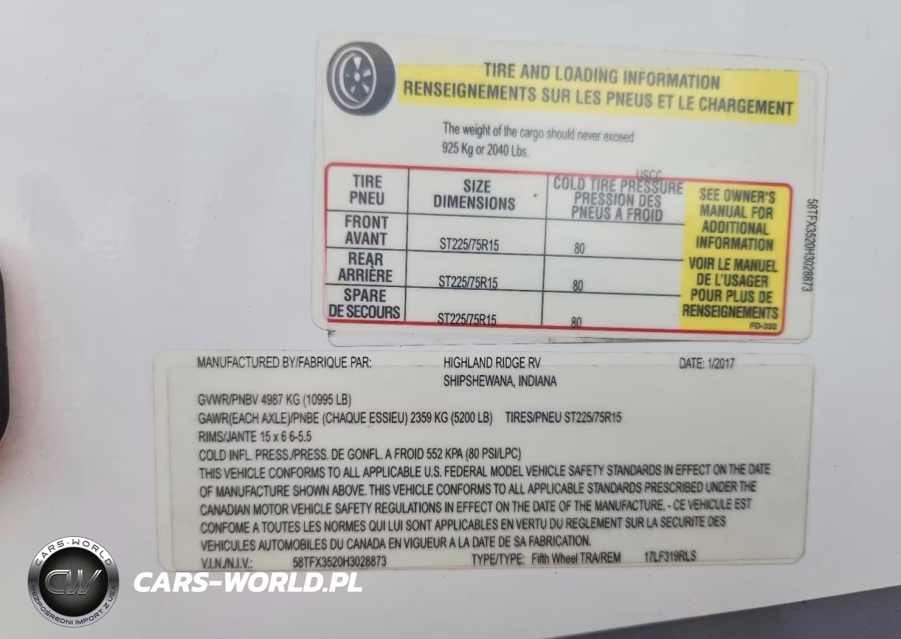 2017 Highland Ridge Light Camper VIN:58TFX3520H3028873 - 10