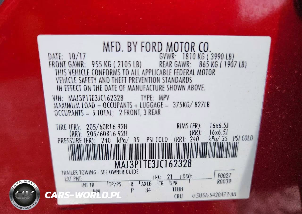 2018 Ford Ecosport Se VIN:MAJ3P1TE3JC162328 - 14
