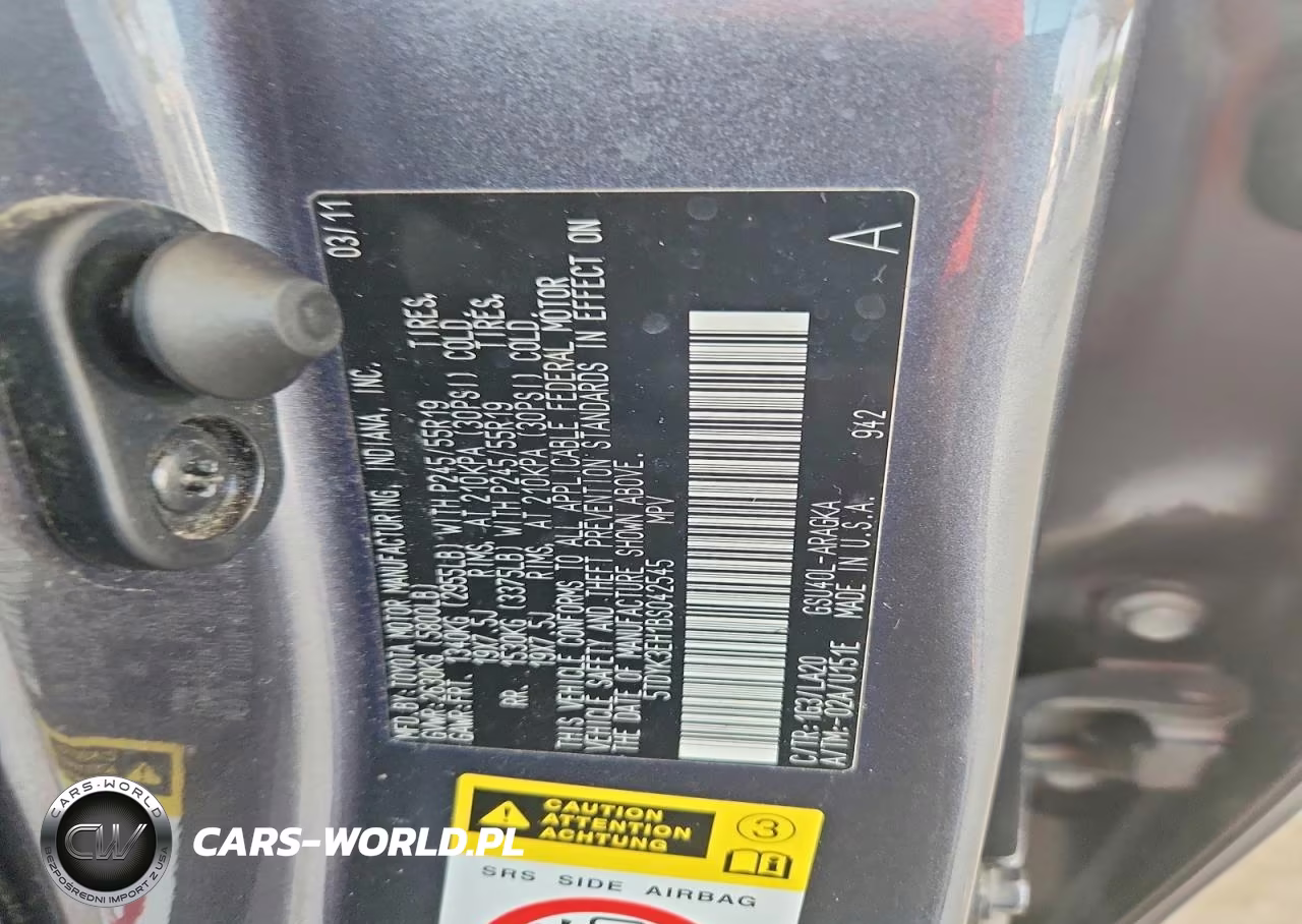 2011 Toyota Highlander Limited VIN:5TDYK3EH1BS042545 - 12