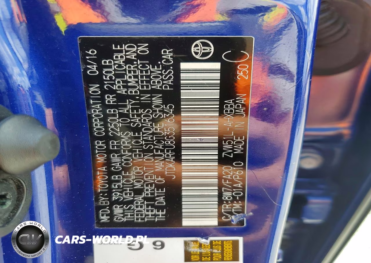 2016 Toyota Prius Two Eco VIN:JTDKARFU8G3516345 - 14
