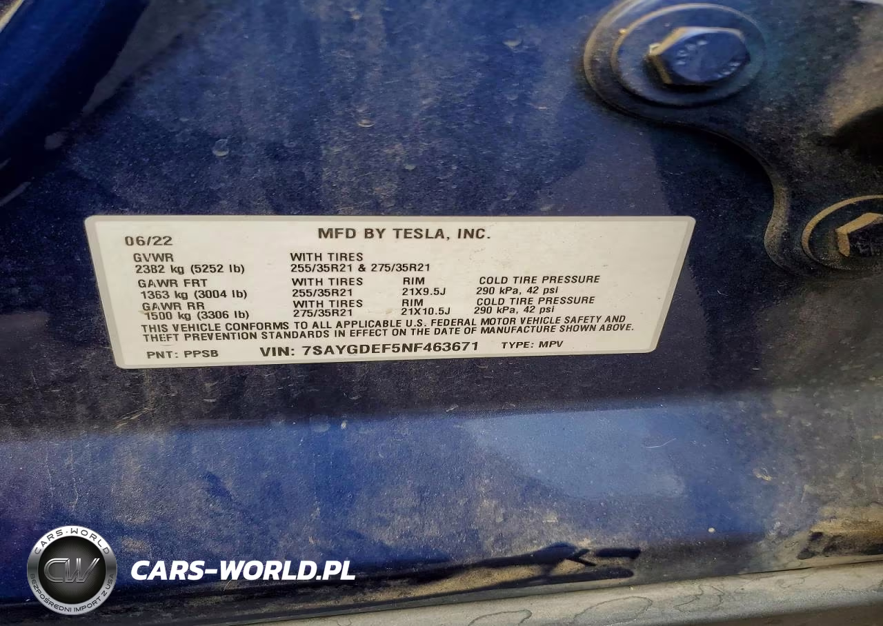 2022 Tesla Model Y VIN:7SAYGDEF5NF463671 - 12