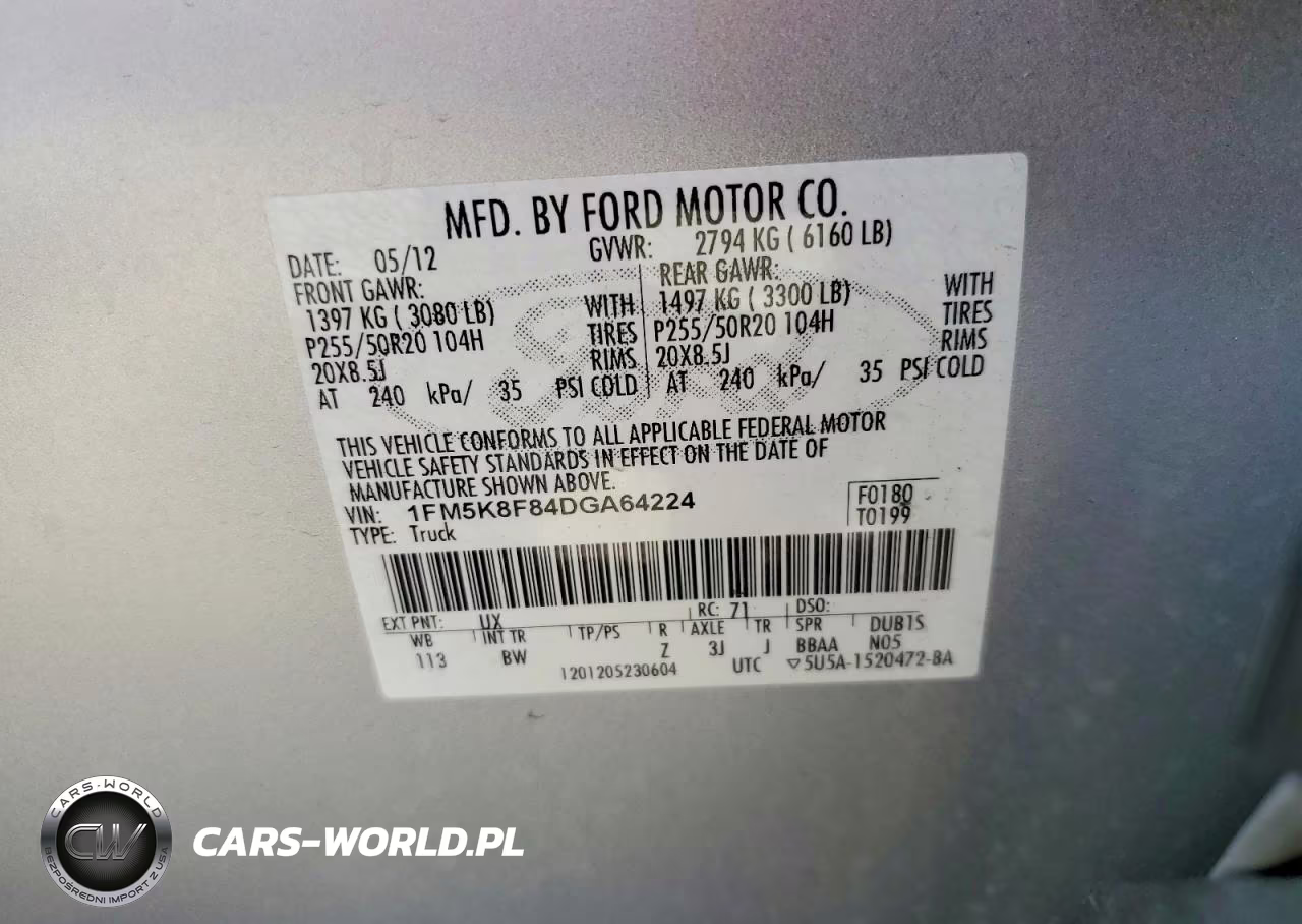 2013 Ford Explorer Limited VIN:1FM5K8F84DGA64224 - 14