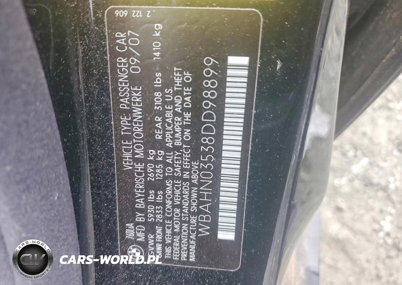 2008 BMW 760 Li VIN:WBAHN03538DD98899 - 12