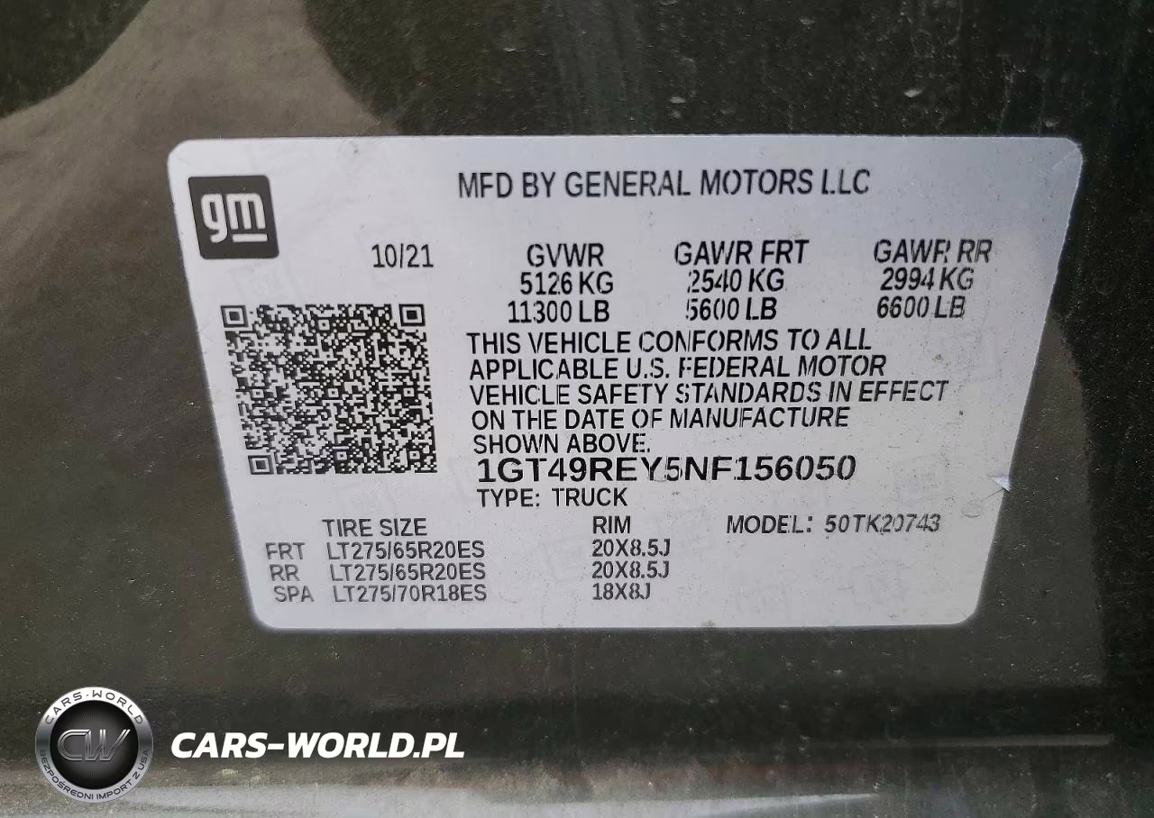 2022 GMC Sierra K2500 Denali VIN:1GT49REY5NF156050 - 12