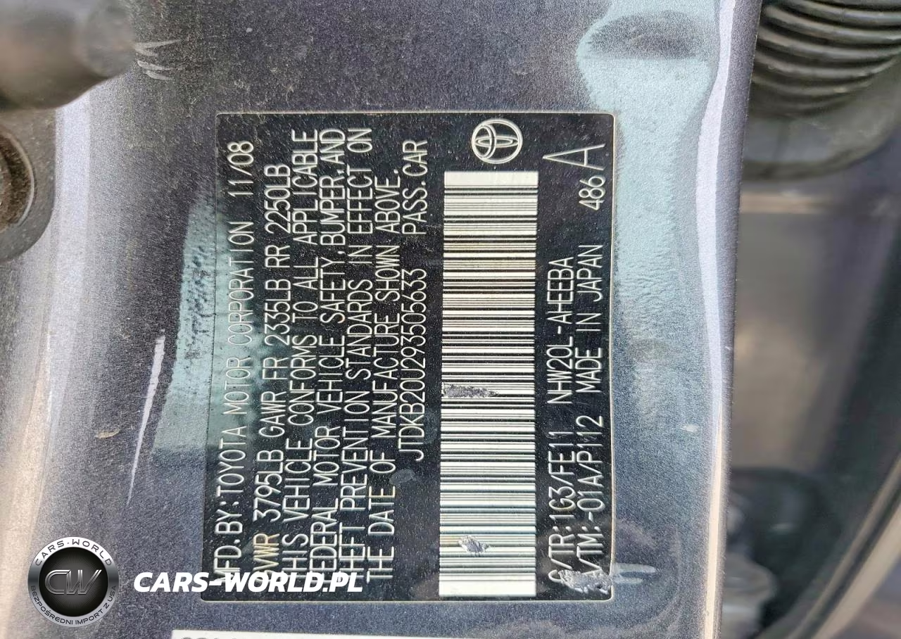 TOYOTA PRIUS VIN:JTDKB20U293505633 - 12