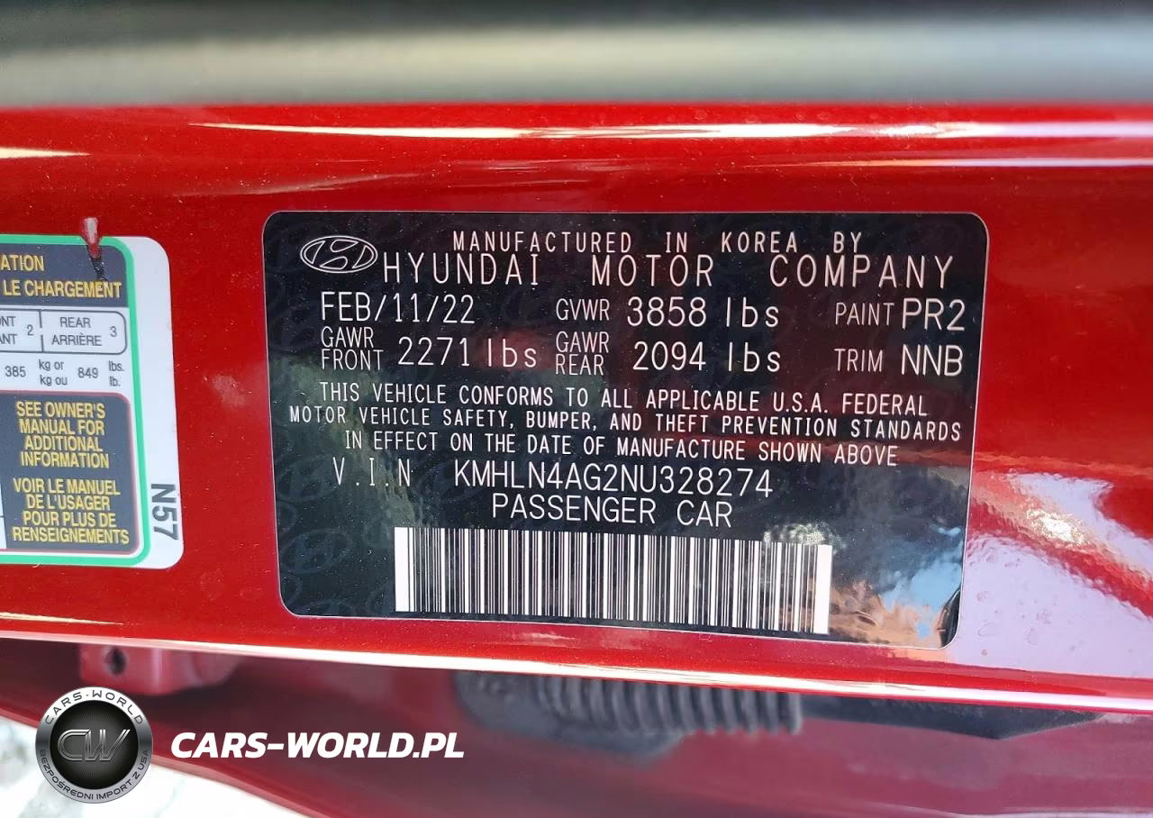 2022 Hyundai Elantra Sel VIN:KMHLN4AG2NU328274 - 12