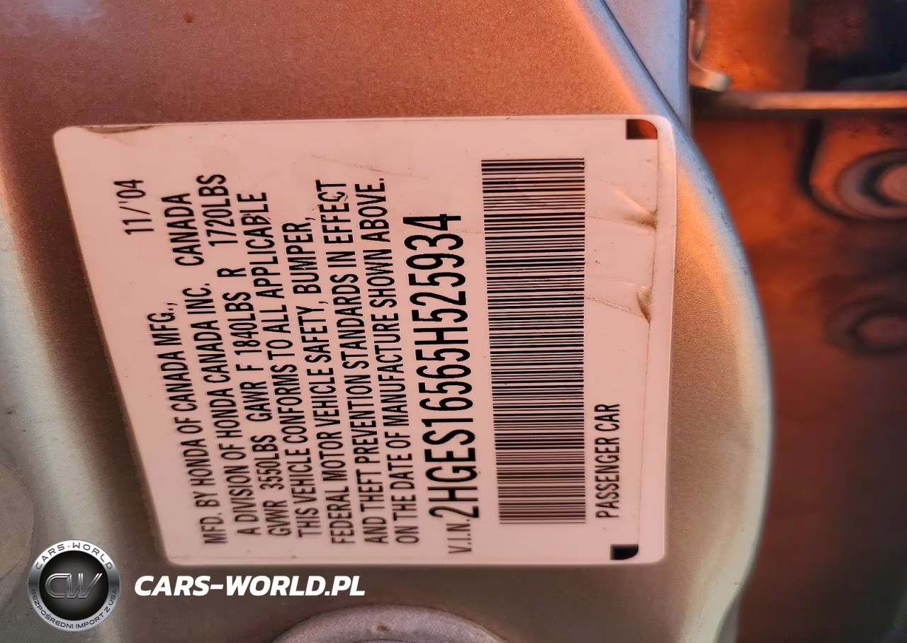 2005 Honda Civic Lx VIN:2HGES16565H525934 - 12