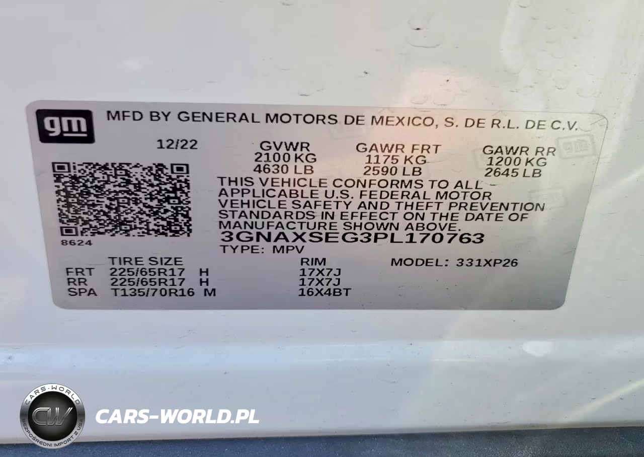 2023 Chevrolet Equinox Ls VIN:3GNAXSEG3PL170763 - 14