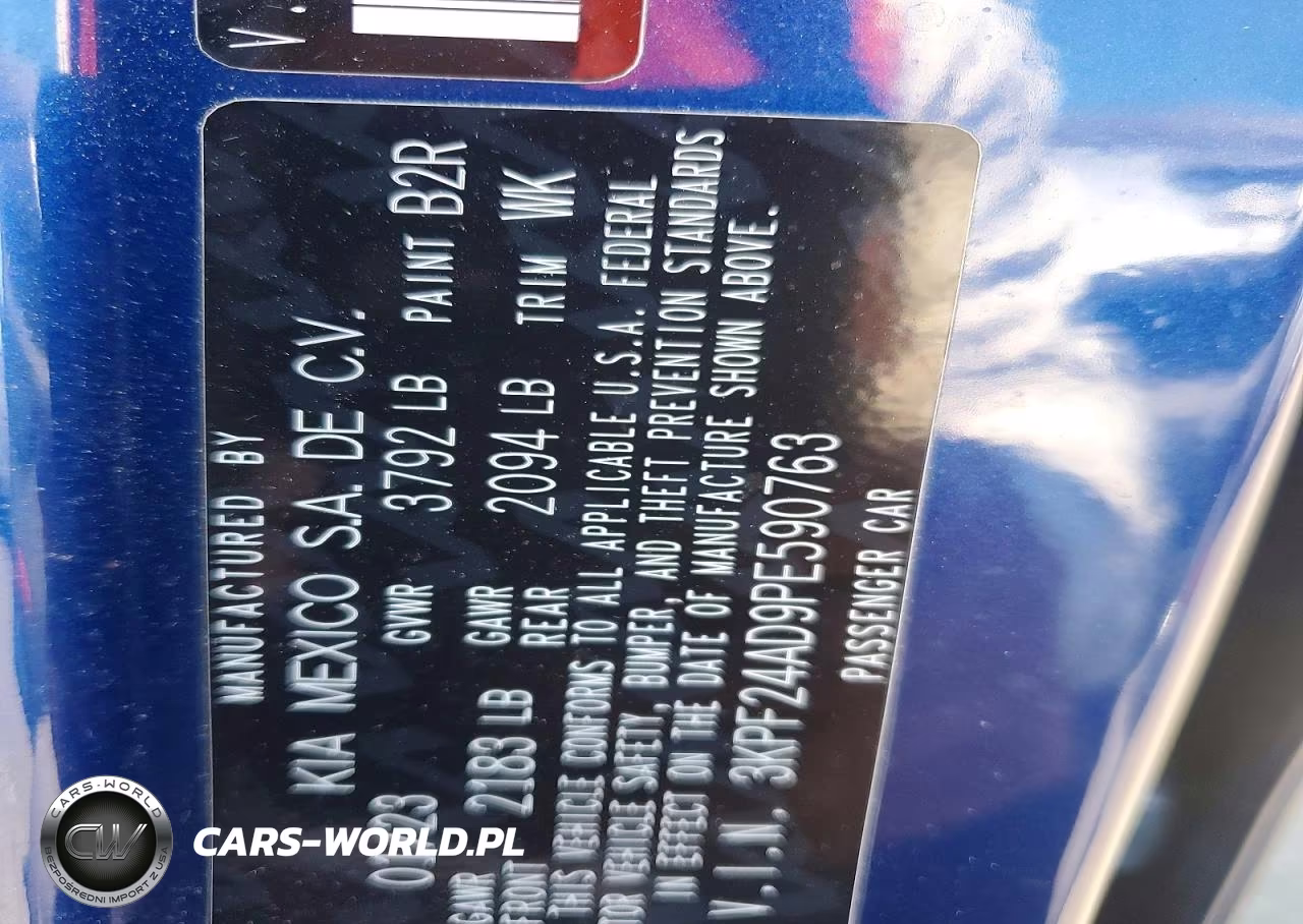 2023 Kia Forte Lxs VIN:3KPF24AD9PE590763 - 12