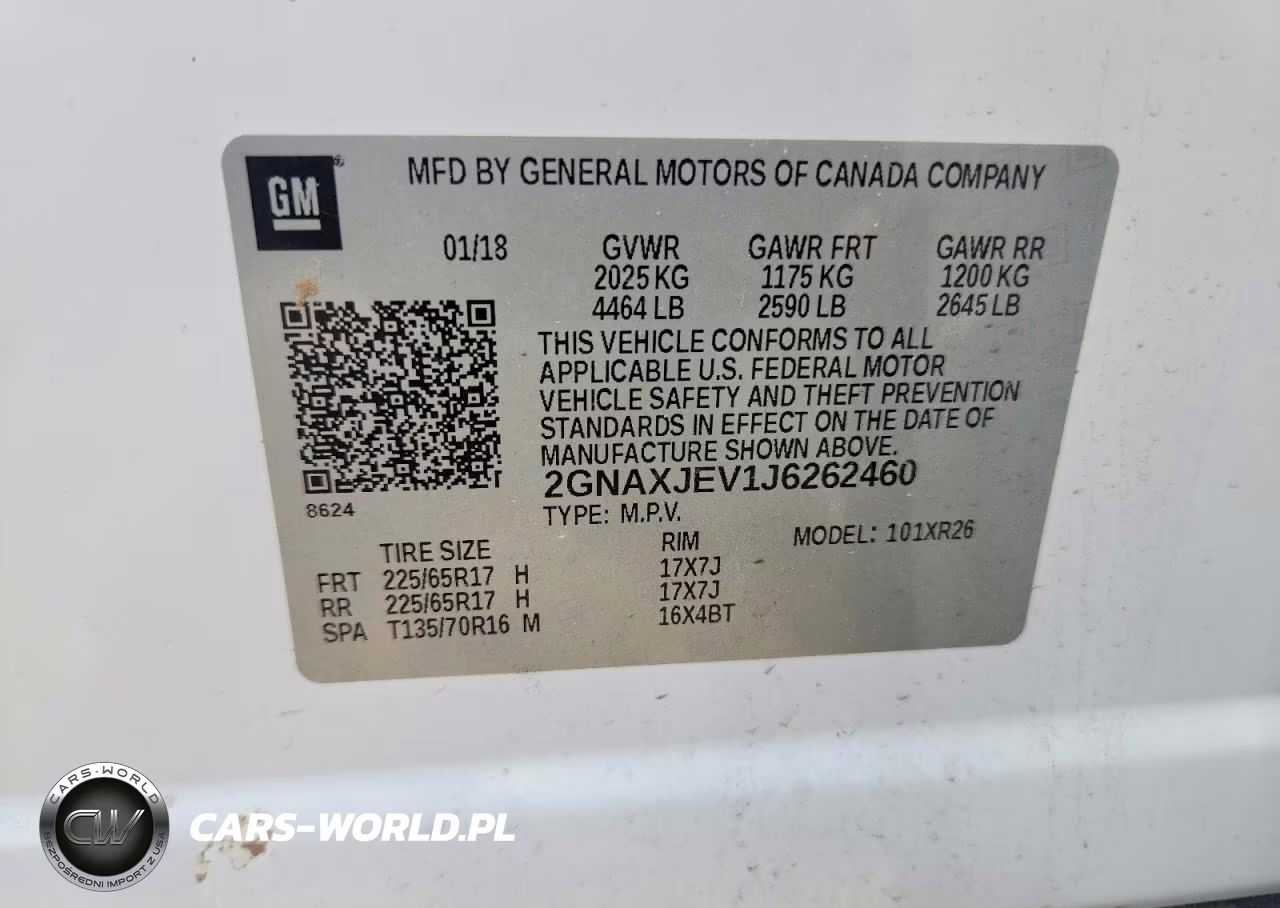 2018 Chevrolet Equinox Lt VIN:2GNAXJEV1J6262460 - 13