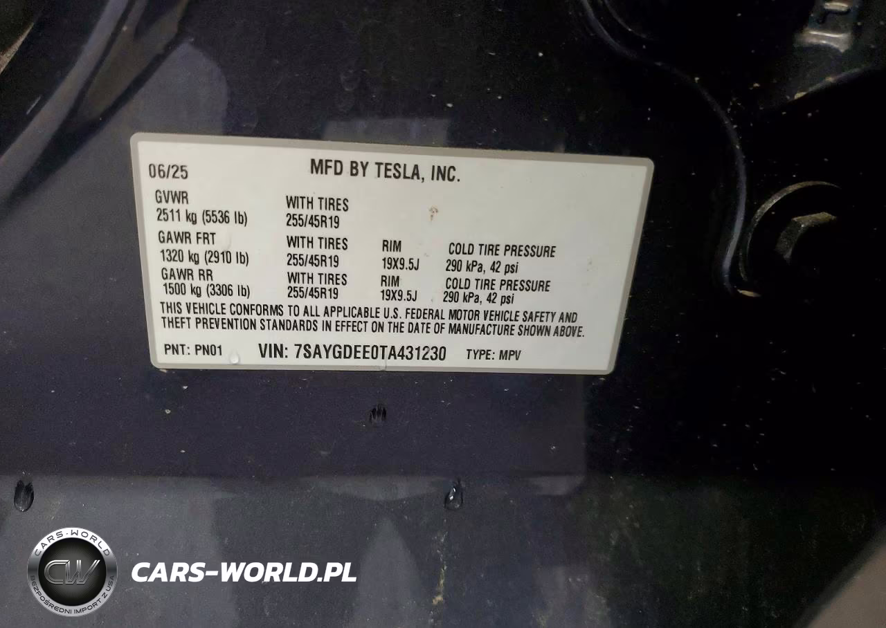 2026 Tesla Model Y VIN:7SAYGDEE0TA431230 - 13