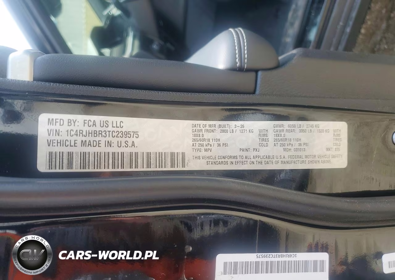 2026 Jeep Grand Cherokee Limited VIN:1C4RJHBR3TC239575 - 13