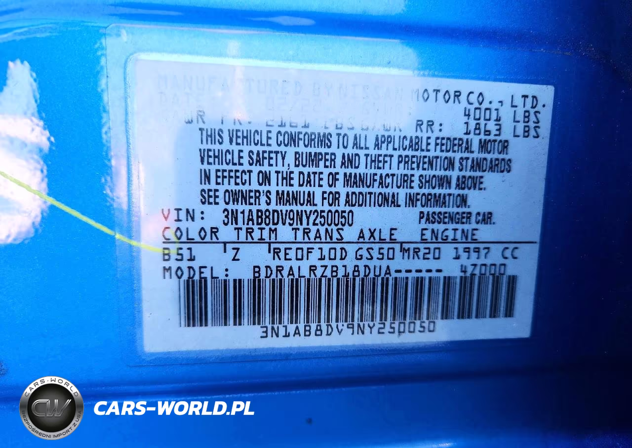 2022 Nissan Sentra Sr VIN:3N1AB8DV9NY250050 - 12