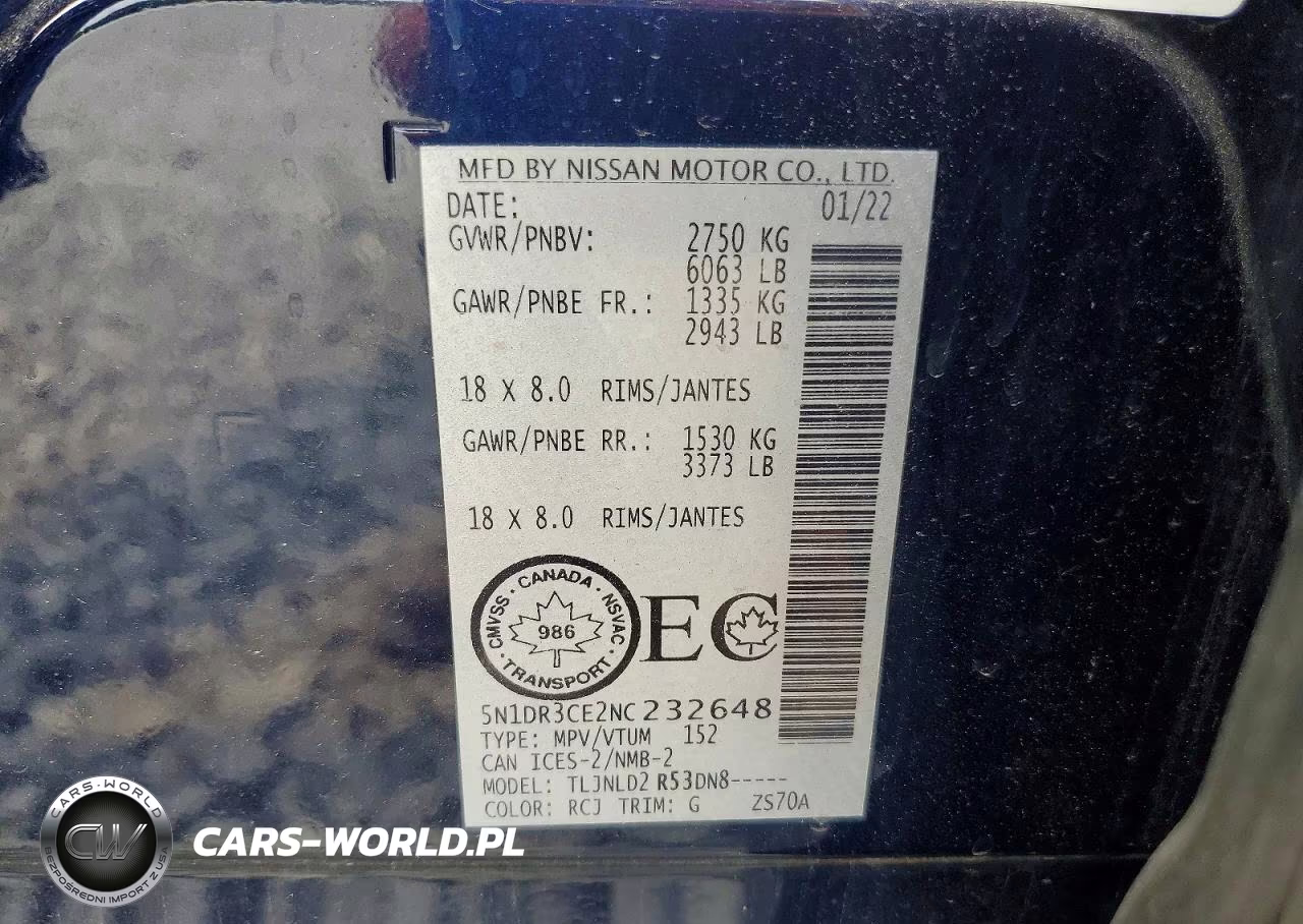 2022 Nissan Pathfinder Sl VIN:5N1DR3CE2NC232648 - 13