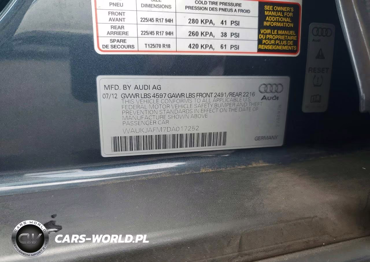 2013 Audi A3 Premium Plus VIN:WAUKJAFM7DA017252 - 12